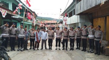 Brimob Aceh, Sambang Desa Dalam Rangka Memeriahkan HUT RI Ke-81
